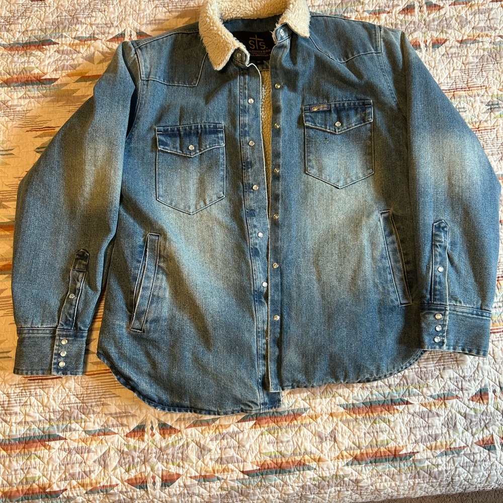 STS Ranchwear Denim Jacket with Sherpa Lining